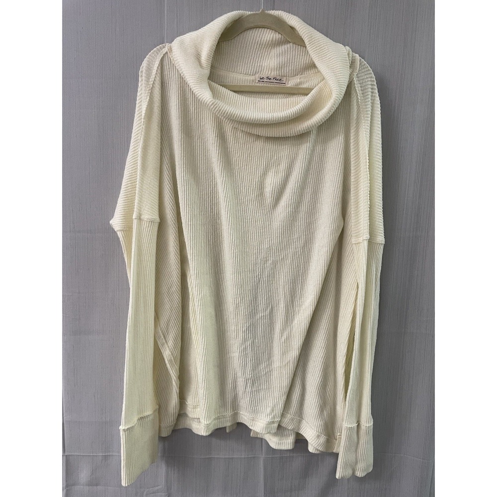 We The Free Juicy Ribbed Top Cow Neck Pull Over Sweater Logenlook‎